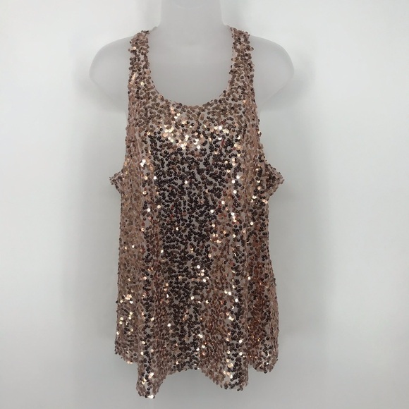 Intimately Free People Sequin Tank Top Lace Straps - Picture 2 of 7